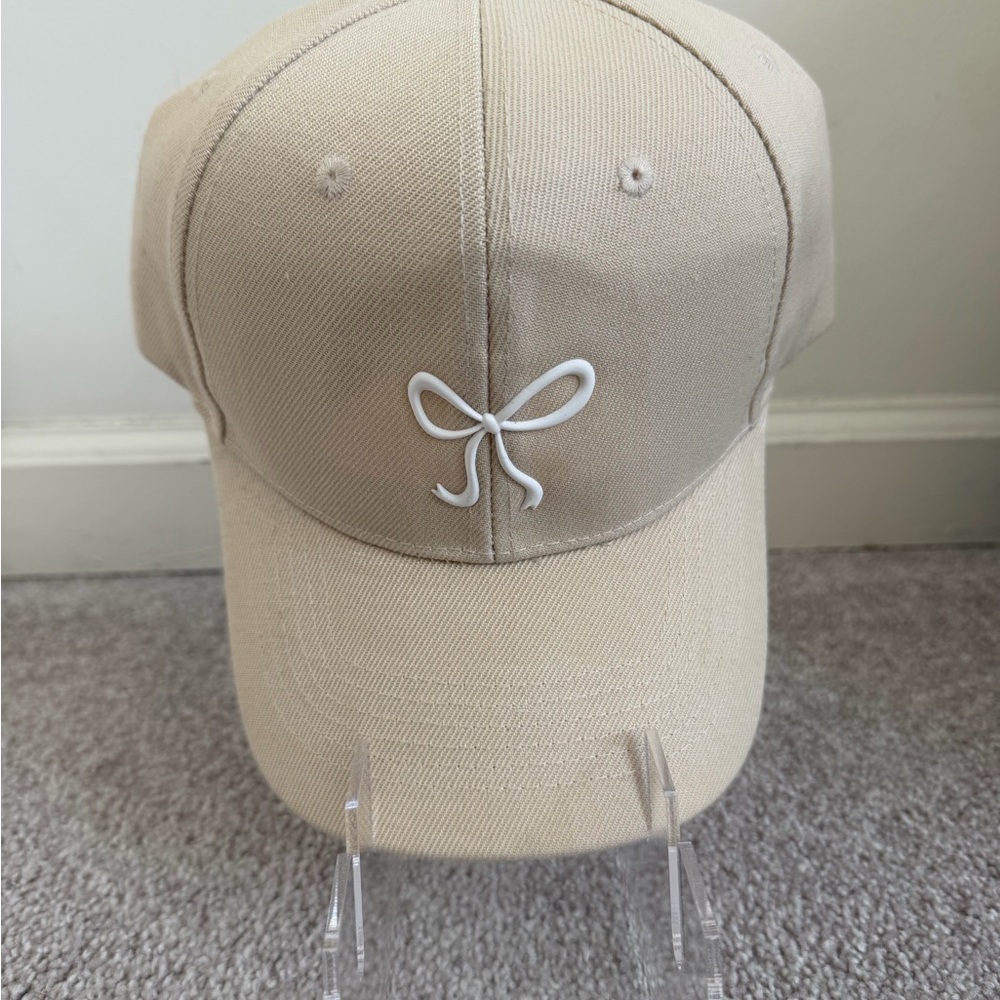 1.) Women’s Baseball Cap set White Bow, Dog Mom, & “C” detail - Adjustable